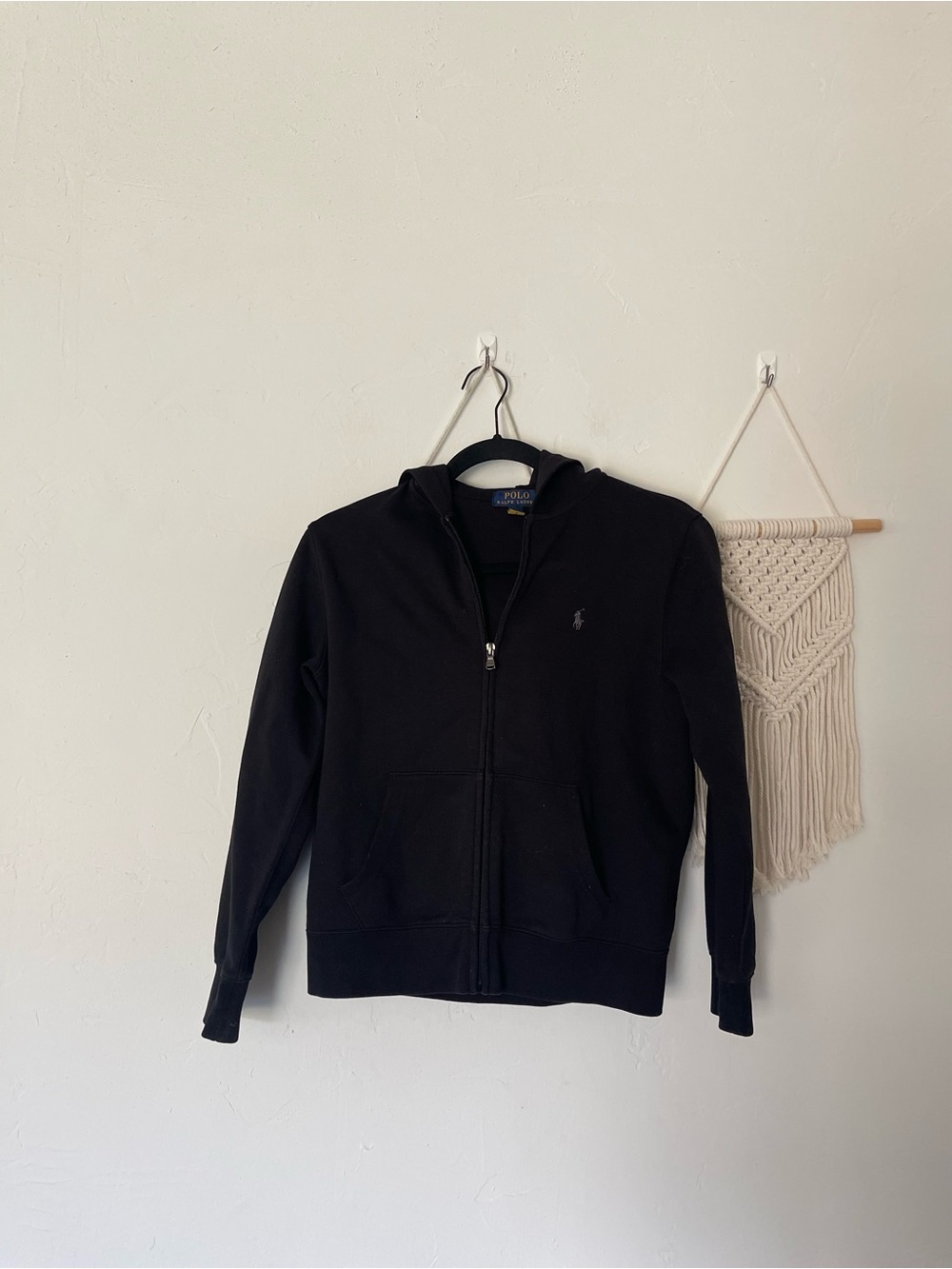 Polo Ralph Lauren Black Full Zip Hoodie